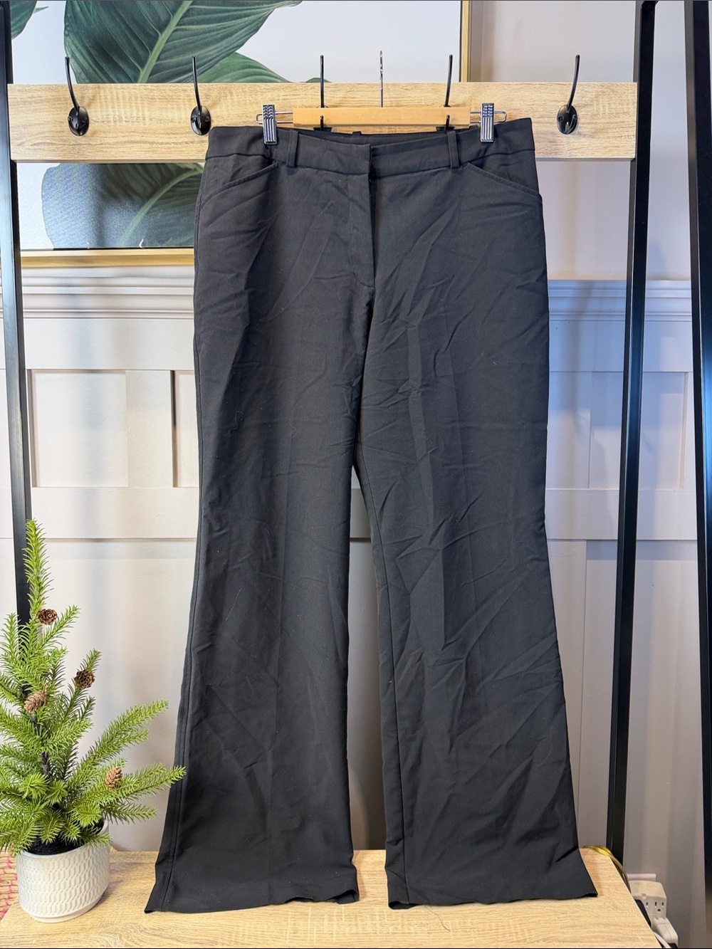 Worthington Classic Black Wide-Leg Dress Pants 14 long